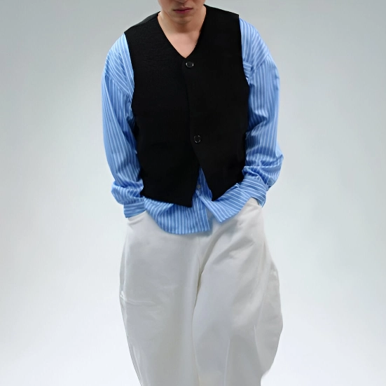 Áo sweater vest dệt kim